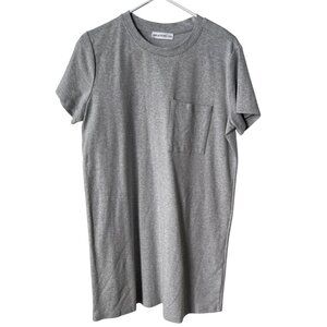 Abela Story + Co Short Sleeve T Shirt Dress Womens XL Crewneck Pocket Tee Cotton
